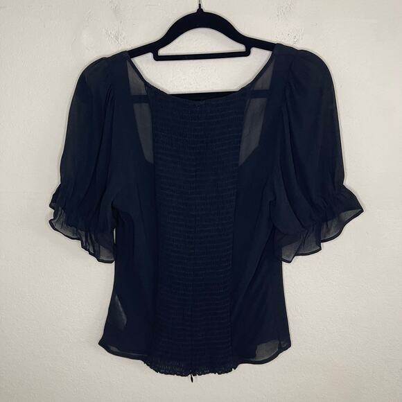 Reformation Delevan Top in Black - Size 6 - Picture 4 of 6